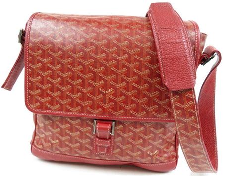 Goyard Grand Bleu MM Red Messenger Shoulder Bag